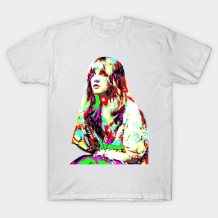 Stevie Nicks Psychedelic Retro Fan Art T-Shirt